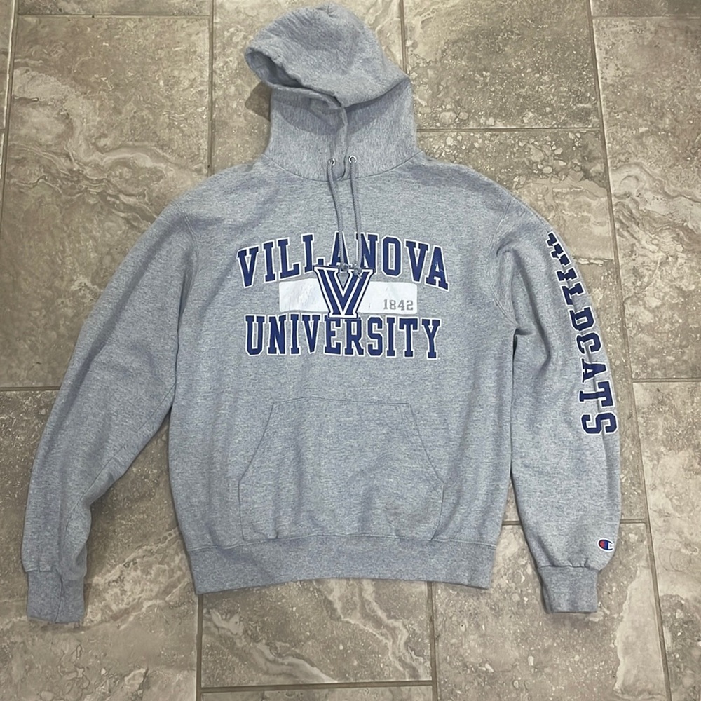 Champion men’s Villanova‎ University Hooded Sweatshirt Sz Medium